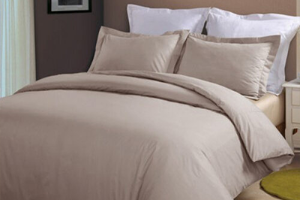 Plain Natural Duvet Cover Set, 500TC