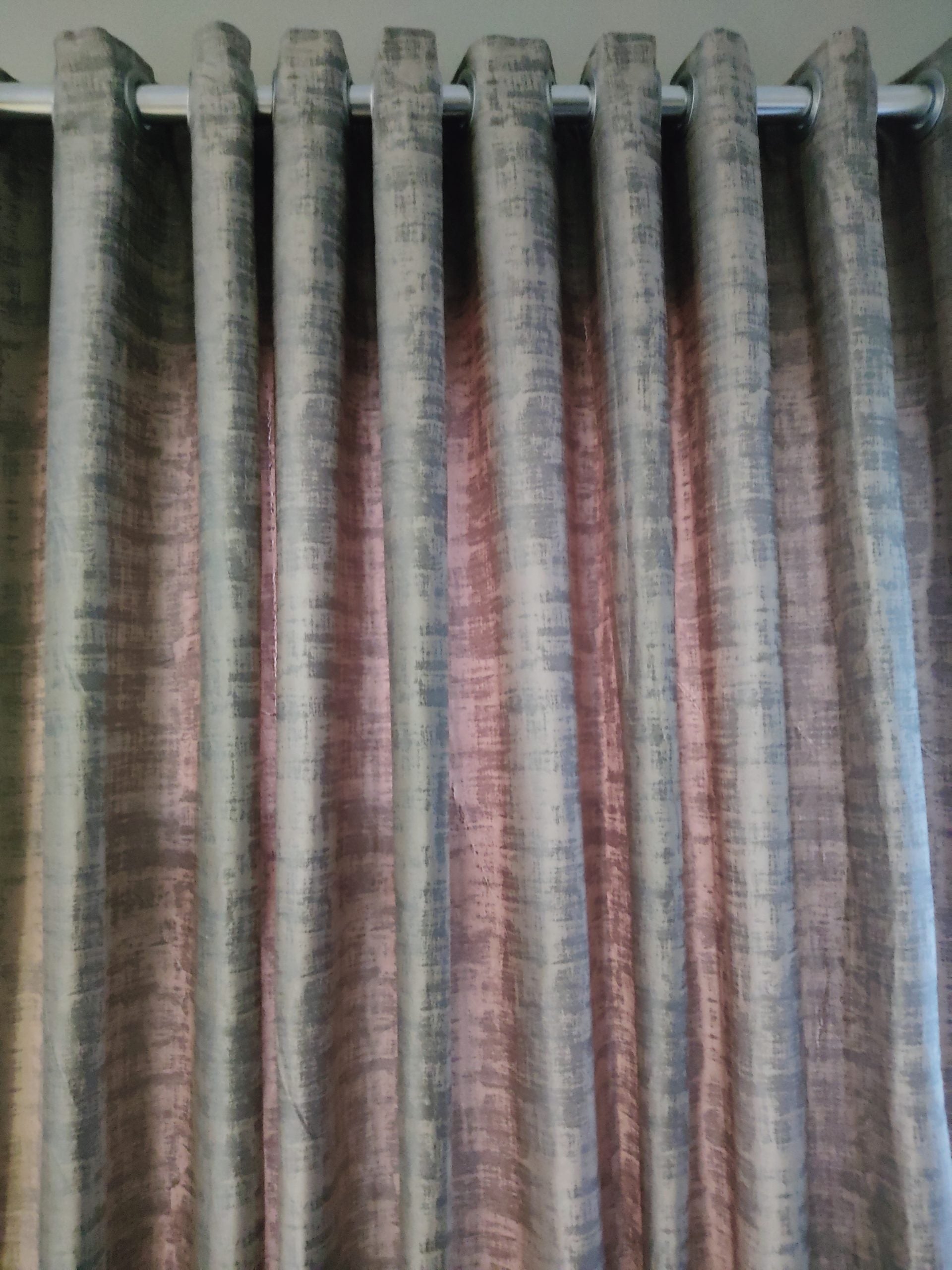 Gray Velvet Curtain