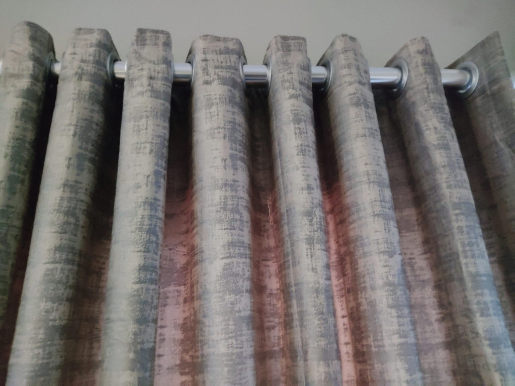 Gray Velvet Curtain