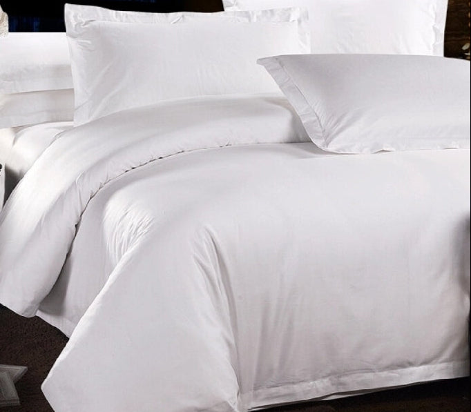 Plain White Duvet Cover Set, 500TC