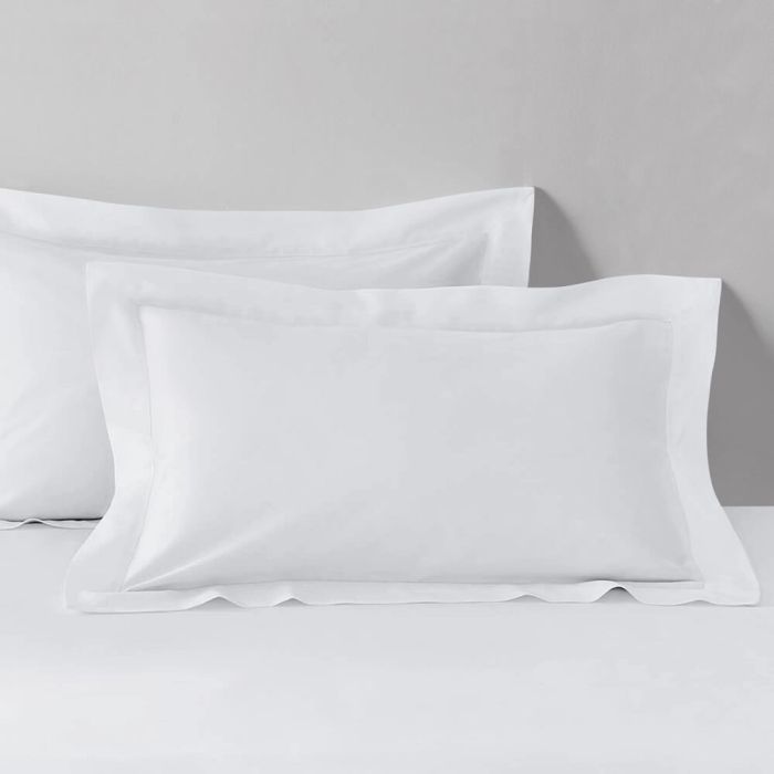 Plain White Pillow Case Set